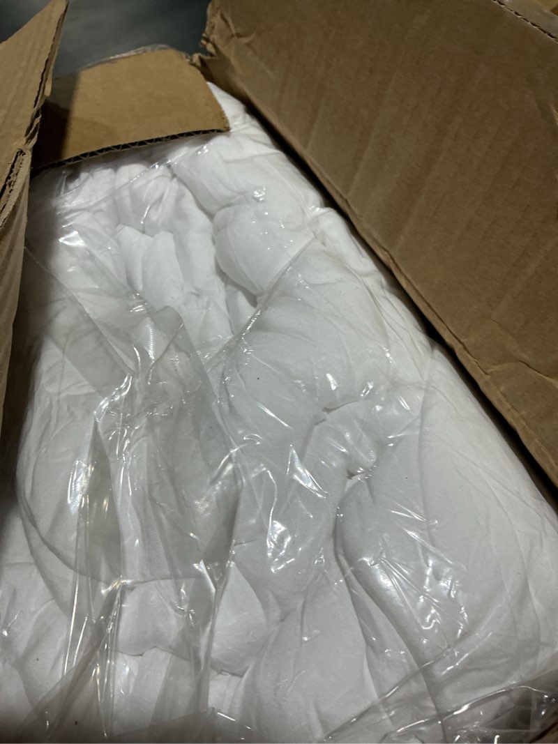 Condition photo showing Good Condition for elemuse king mattress topper for back pain, extra thick mattress pad cover, plush soft pillowtop with elastic deep pocket, overfilled down alternative filling white king