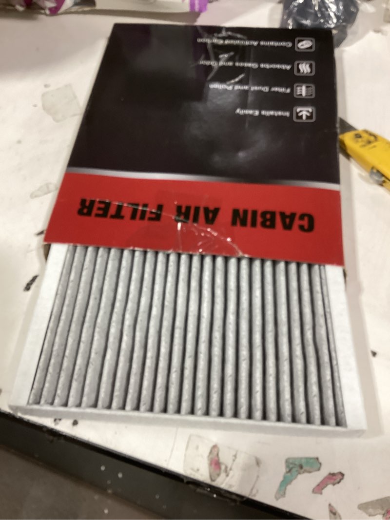Condition photo showing New/Like New for bdfhyk cf10728 cabin air filter w/activated carbon compatible with hyundai 2008-2011 accent, 07-16 elantra, 13-14 elantra coupe, 13-17 elantra gt, compatible with kia forte, forte5, rondo, forte koup 9.6" x 7.9" x 0.9" cf10728