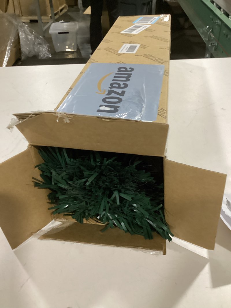 Condition photo showing Good Condition for 4FT Pre-lit Fiber Optic Christmas Tree with Lighted Star, PVC & Iron Construction, Green Artificial Christmas Tree with 141 Branch, Indoor Christmas Decorations, Holiday Home Xmas Decoration 3ft 11in