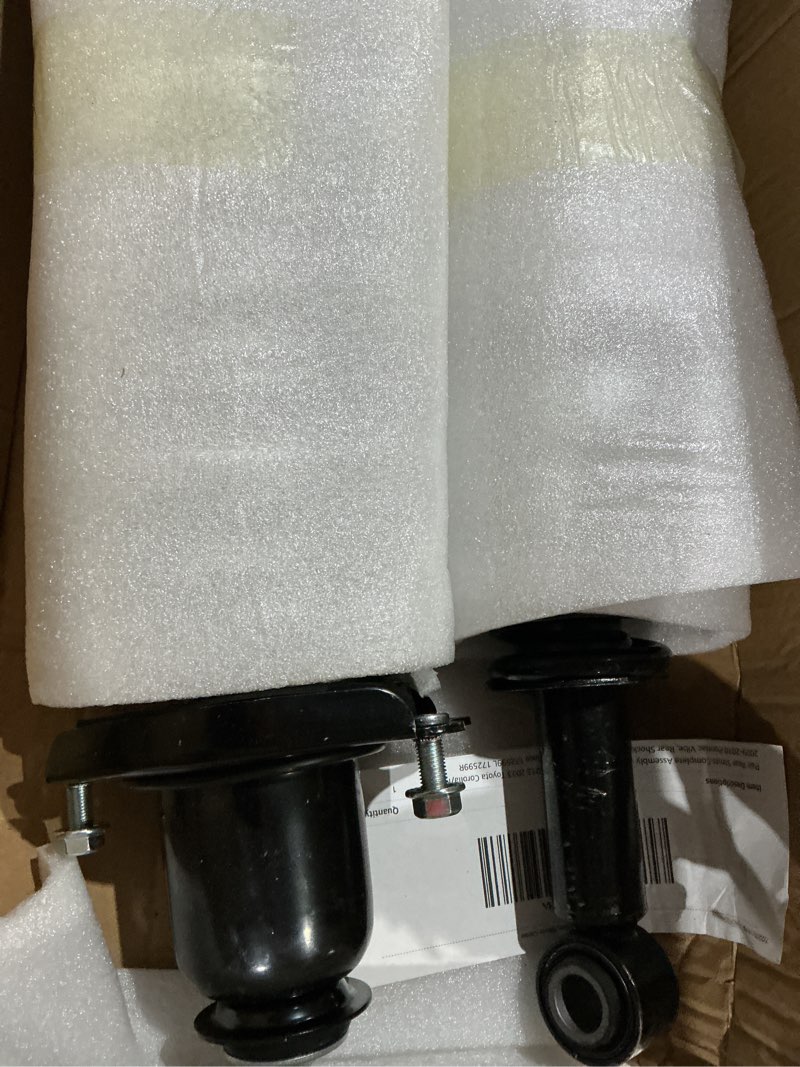 Condition photo showing Good Condition for pair rear struts complete assembly fits for 2009 2010 2011 2012 2013 toyota corolla/matrix, 2009-2010 pontiac vibe, rear shock absorber suspension replace 172599l 172599r