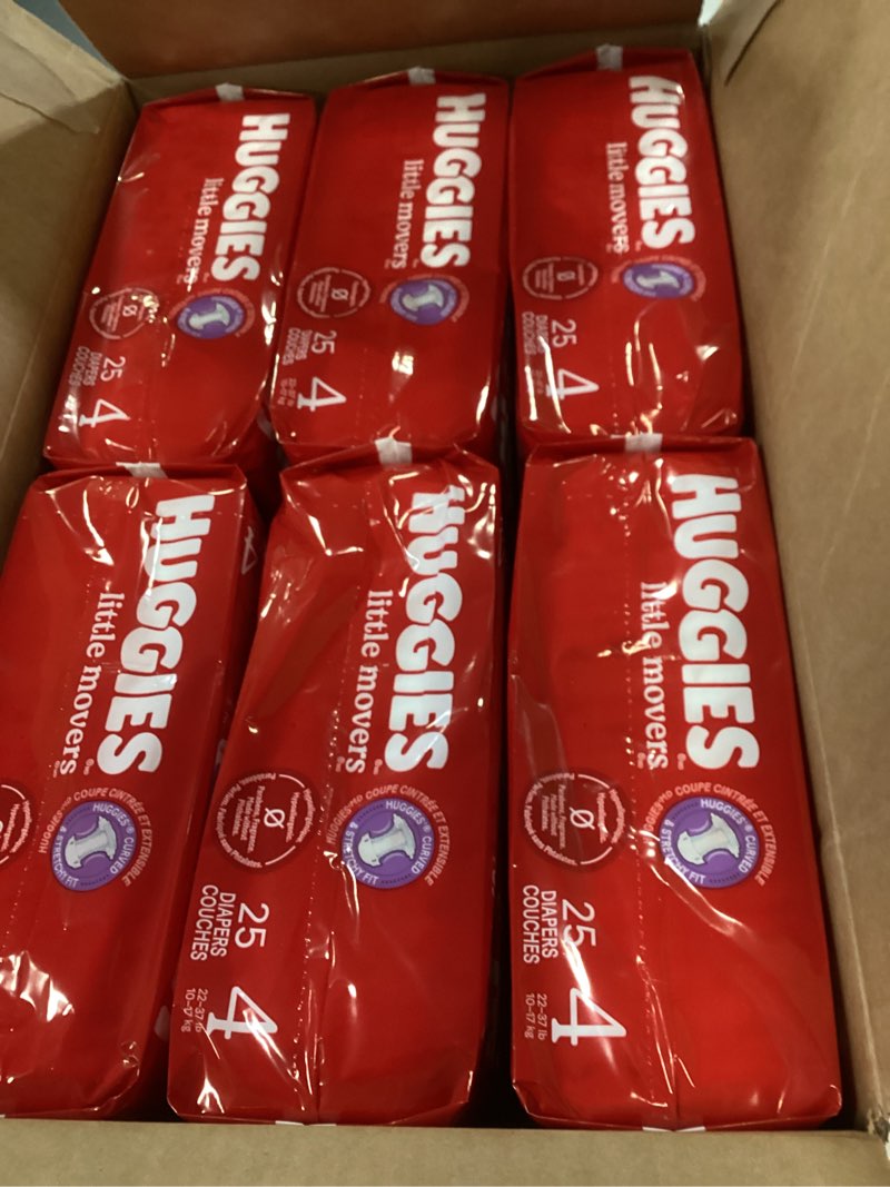 Condition photo showing New/Like New for Huggies Little Movers Disposable Diapers - Econ+ Pack - Size 4 - 150ct