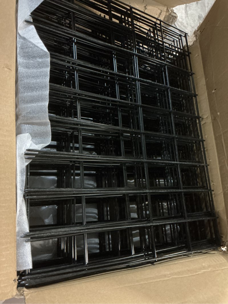 Condition photo showing Good Condition for 42.5ft(l) x 13in(h) animal barrier fence, 30 panels no dig garden fence for dog rabbit, rustproof anti digging barrier, garden edging border ground defense for outdoor, yard, patio 30 panels, 42.5ft(l) x 13in(h), black