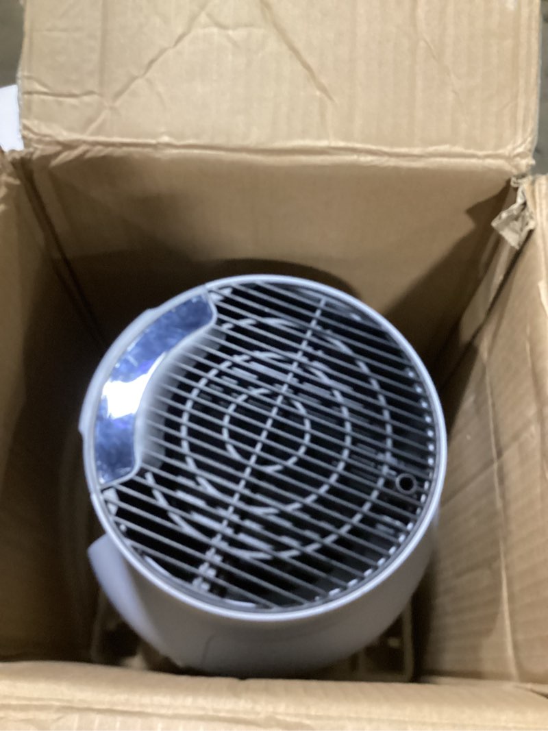 Condition photo showing As Is for Shark Air Purifier for Home, NeverChange Compact Pro, for Bedroom, Nursery, Home Office, Dorm, HEPA-Exceeding Filter, Captures Pollutants, Pet Dander, Dust, Odor, Smoke, and More, HP071BRN, Winter Fog