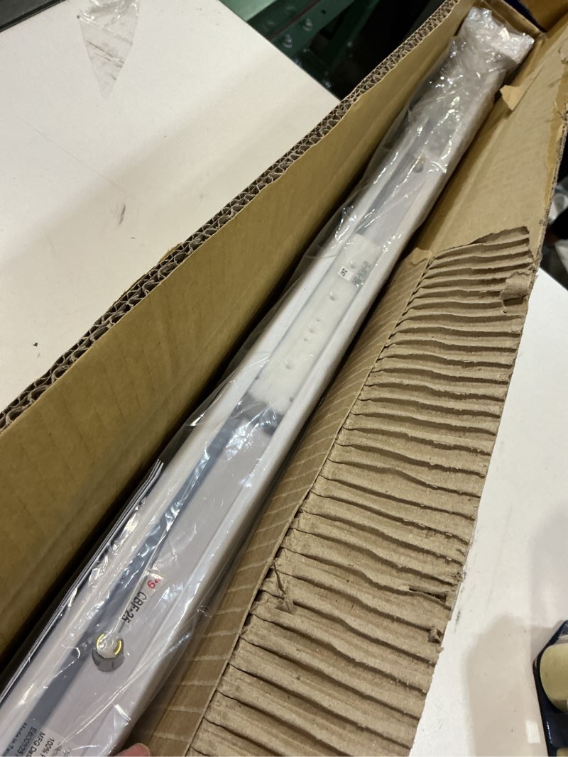Condition photo showing New/Like New for dez furnishings cordless 1" light filtering pleated shade, fabric, 27"w x 64"h, white white 27"w x 64"h