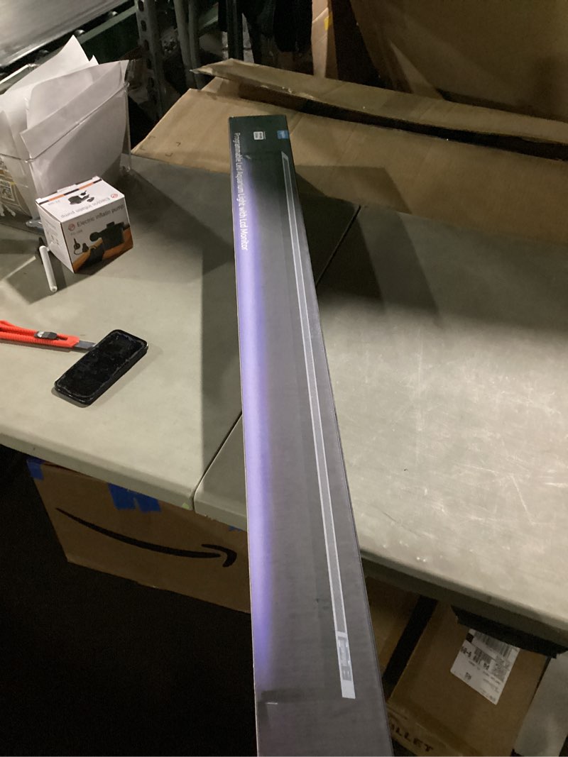 Condition photo showing Good Condition for 24/7 LED Aquarium Light for 48-54 Inch Fish Tank, Fish Tank Light for Plants, Auto On Off with Timer, 9 Colors, Adjustable Brightness, Daylight & Moonlight, DIY and Nature Weather Mode, 84W 84W for 48-54 inch tank