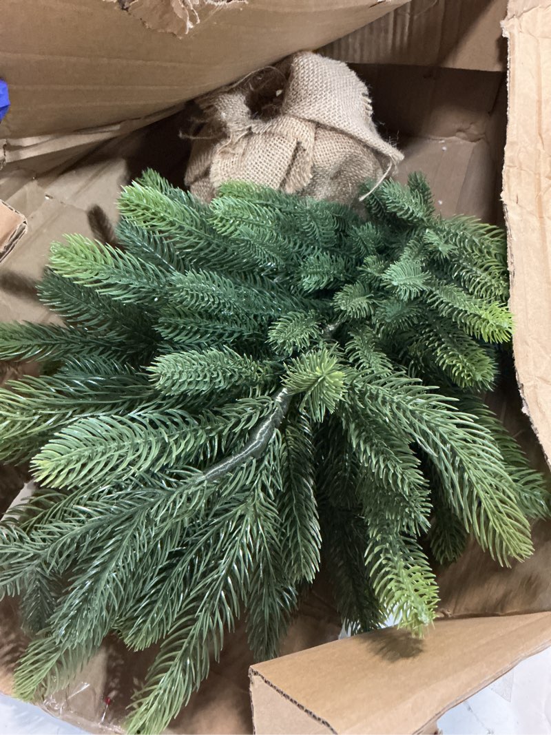 Condition photo showing Good Condition for 24" artificial christmas tree fake small fir tree for home farmhouse tabletop mantel windowsill holiday christmas decorations indoor