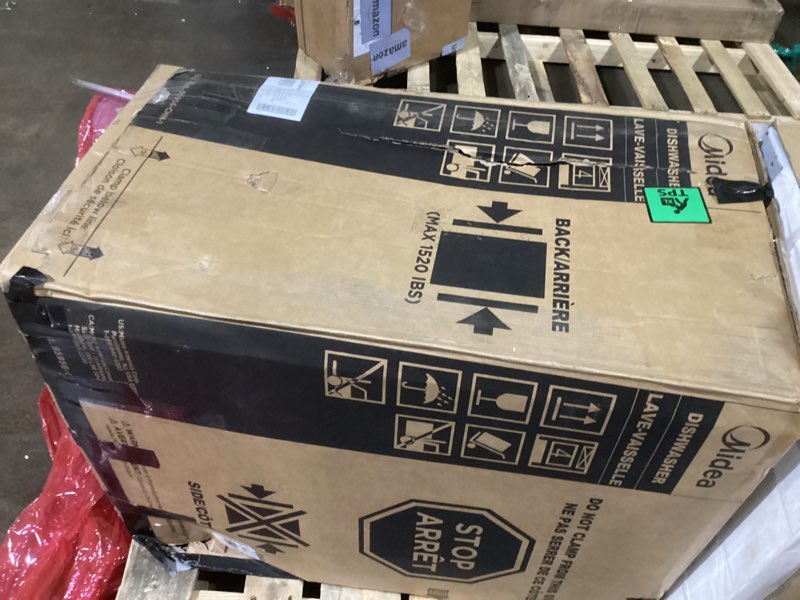 Condition photo showing Good Condition for Midea MDF18A1AST Built-in Dishwasher with 8 Place Settings, 6 Washing Programs, Stainless Steel Tub, Heated Dry, Energy Star