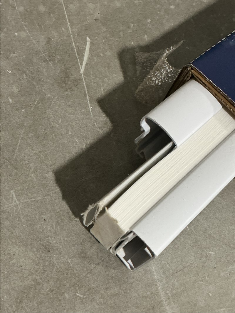 Condition photo showing As Is for levolor 36-in x 72-in snow light filtering cordless cellular shade