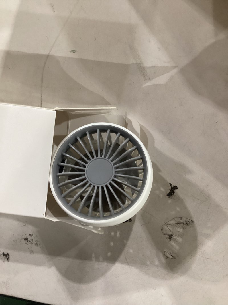 Condition photo showing Good Condition for (not tested)rossesay 1 pack mini portable fan bulk for travel 3 speeds, rechargeable usb battery operated, small handheld personal eyelash fans for women men indoor outdoor(white) white 1t