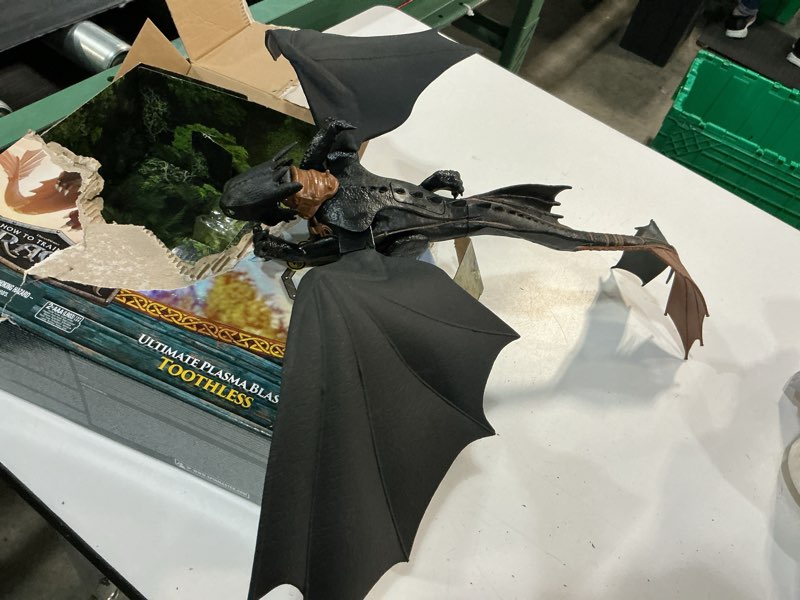 Condition photo showing Good Condition for dreamworks dragons how to train your dragon 25" wings with lights and sounds action figure - black - no size