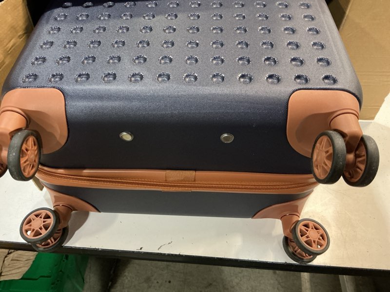 Condition photo showing Good Condition for kono carry on luggage 22x14x9 airline approved lightweight hardside suitcase with spinner wheels & built-in tsa lock (navy, 20 inch) navy carry-on 20-inch