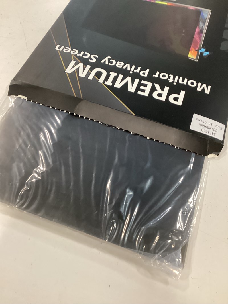 Condition photo showing New/Like New for 24 Inch Monitor Privacy Screen Computer Screen Privacy Filter for 16:9 Widescreen Monitors Anti-Glare Blue Light Filter Cover 1 Pack 24 inch