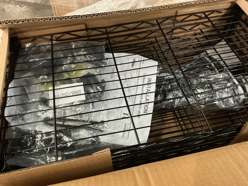 Condition photo showing Good Condition for zimtown wire shelving 5 tier metal storage rack 