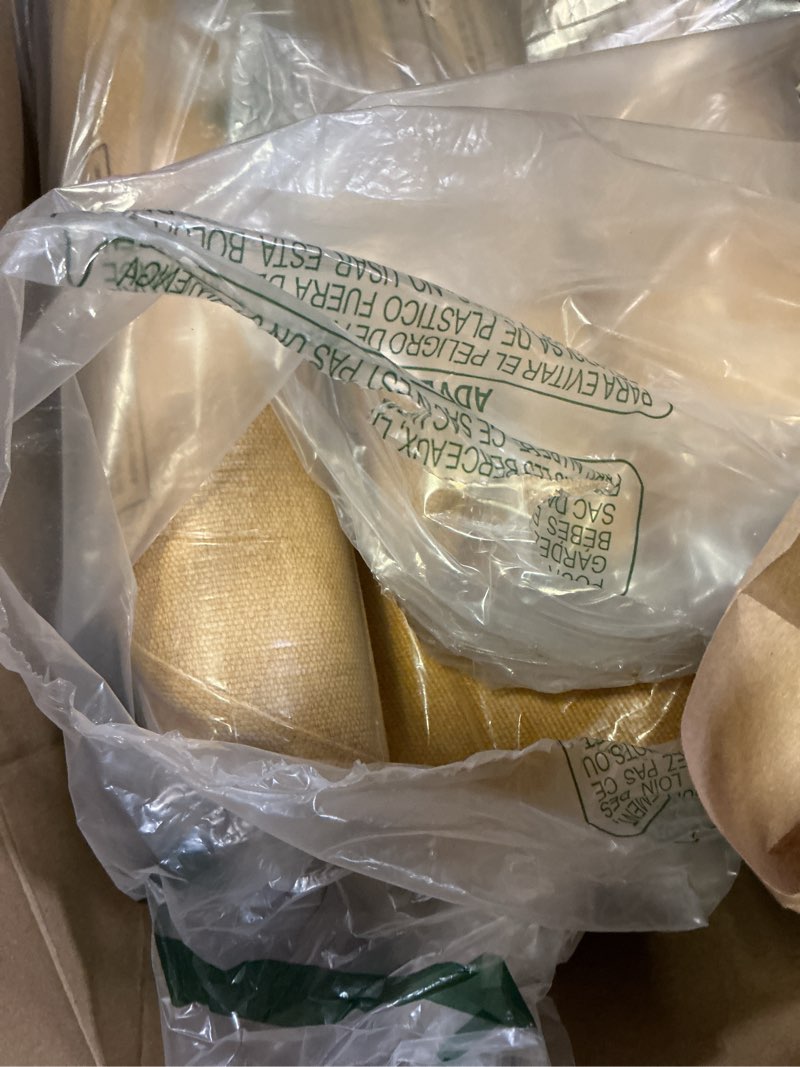 Condition photo showing Good Condition for Shinnwa Kitchen Chair Cushions Set of 4, Non-Slip Dining Chair Cushions with Ties and Machine Washable Cover, 4 Pack, 17 x 16.5 x 2in, Yellow Yellow 4