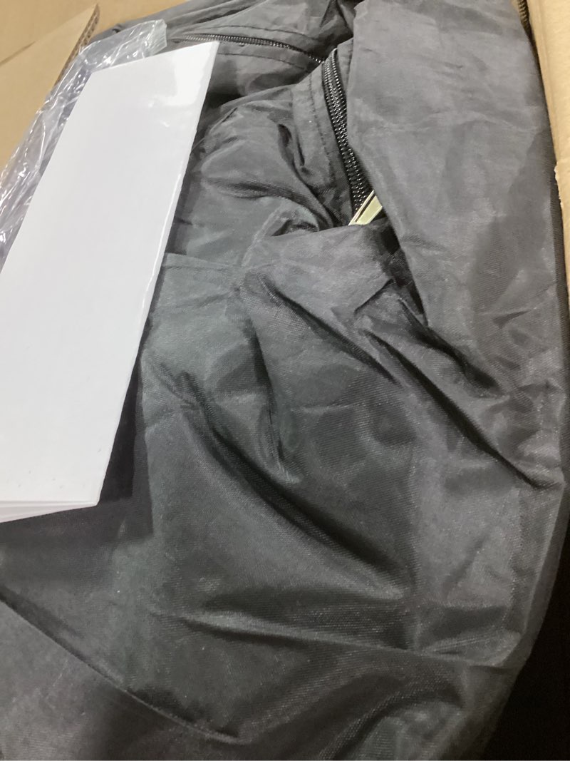 Condition photo showing Good Condition for Inflatable Photo Booth, 8.2 x 8.2ft Portable 16 Colors LED Dimmable Shooting Photobooth Tent Enclosure Kit with 2 Doors and Inner Air Blower, Remote Controller, Carry Bag(Black) 8.2x8.2FT Black Cube