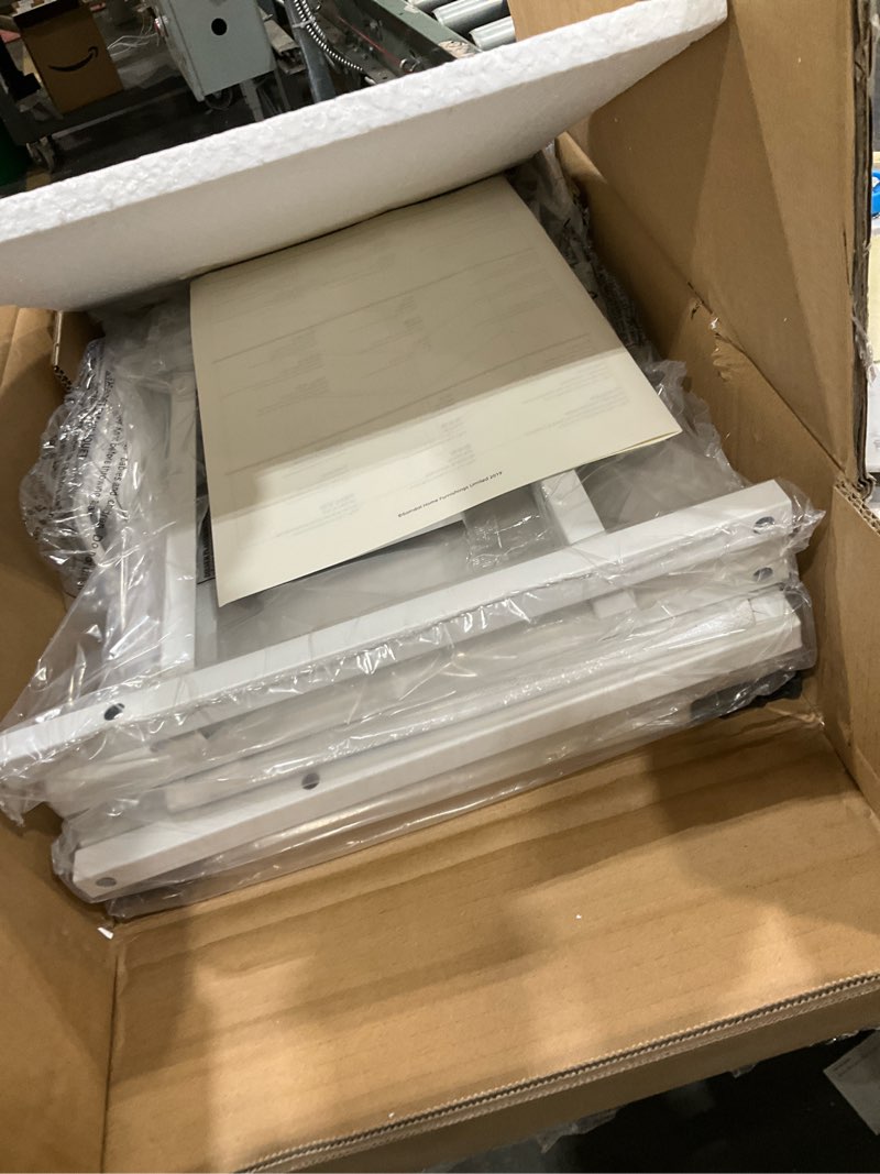 Condition photo showing Good Condition for somdot end table with charging station,narrow side table with 2 fabric drawers,skinny nightstand with storage,small slim bedside table for living room,sofa,bedroom,couch,white leather