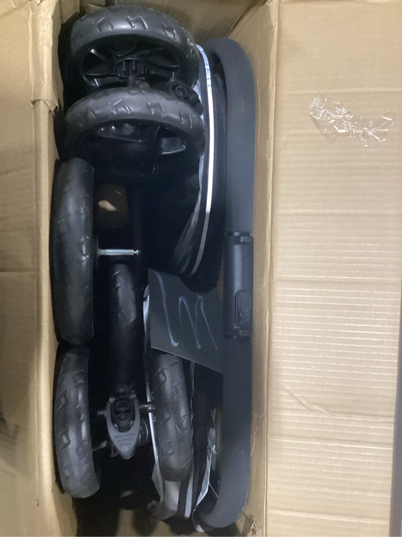 Condition photo showing As Is for Jeep Destination Ultralight Side x Side Double Stroller, Midnight