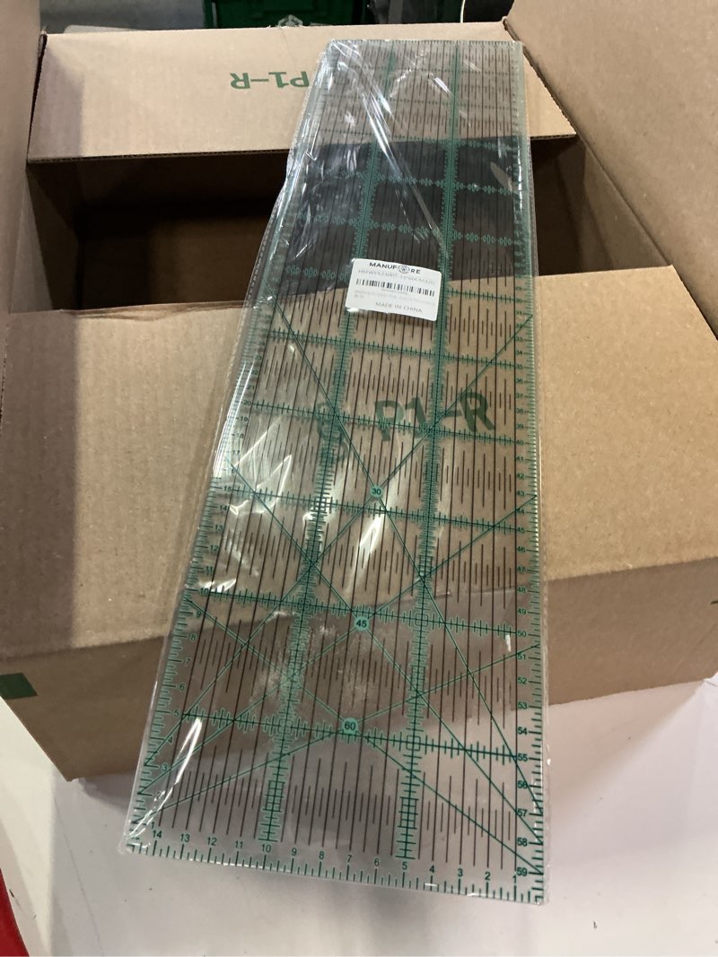Condition photo showing New/Like New for quilting ruler 15 x 60cm sewing acrylic ruler anti-slip metric ruler diy quilting tools with clear printed lines for precise cutting 15 x60cm