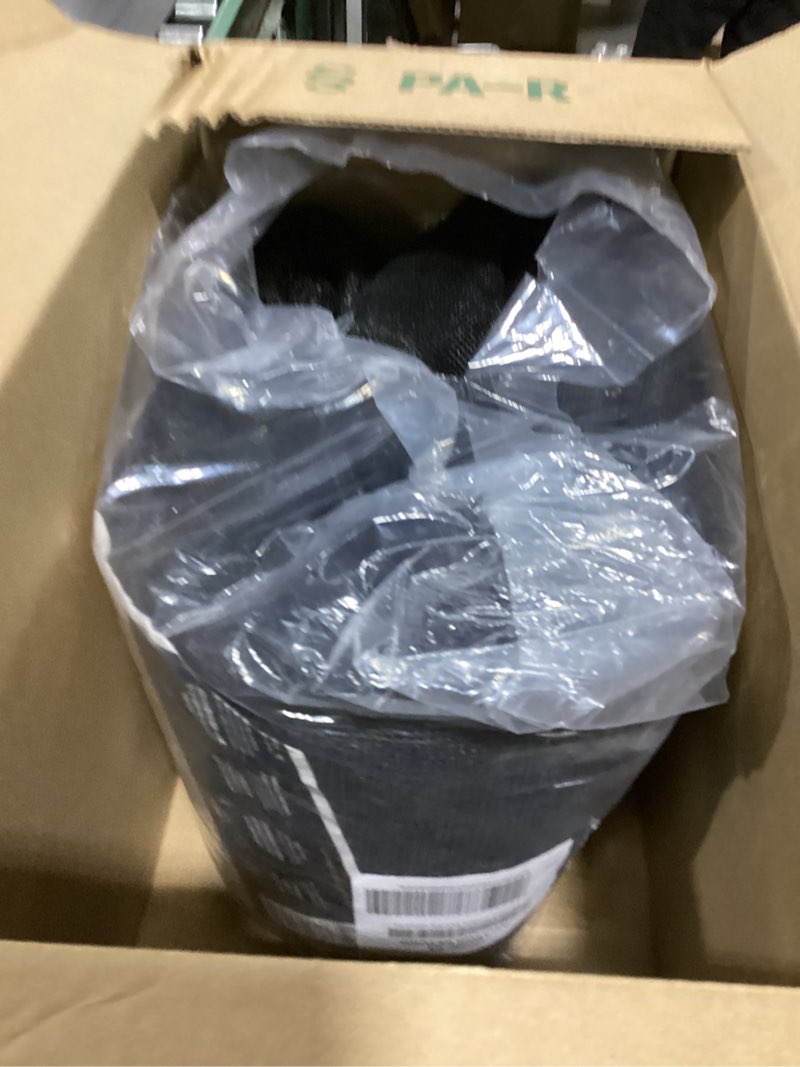 Condition photo showing As Is for Xpose Safety Heavy Duty Mesh Tarp – 12’ x 18’ Multipurpose Black Protective Cover with Air Flow - Use for Tie Downs, Shade, Fences, Canopies, Dump Trucks – Tear Resistant