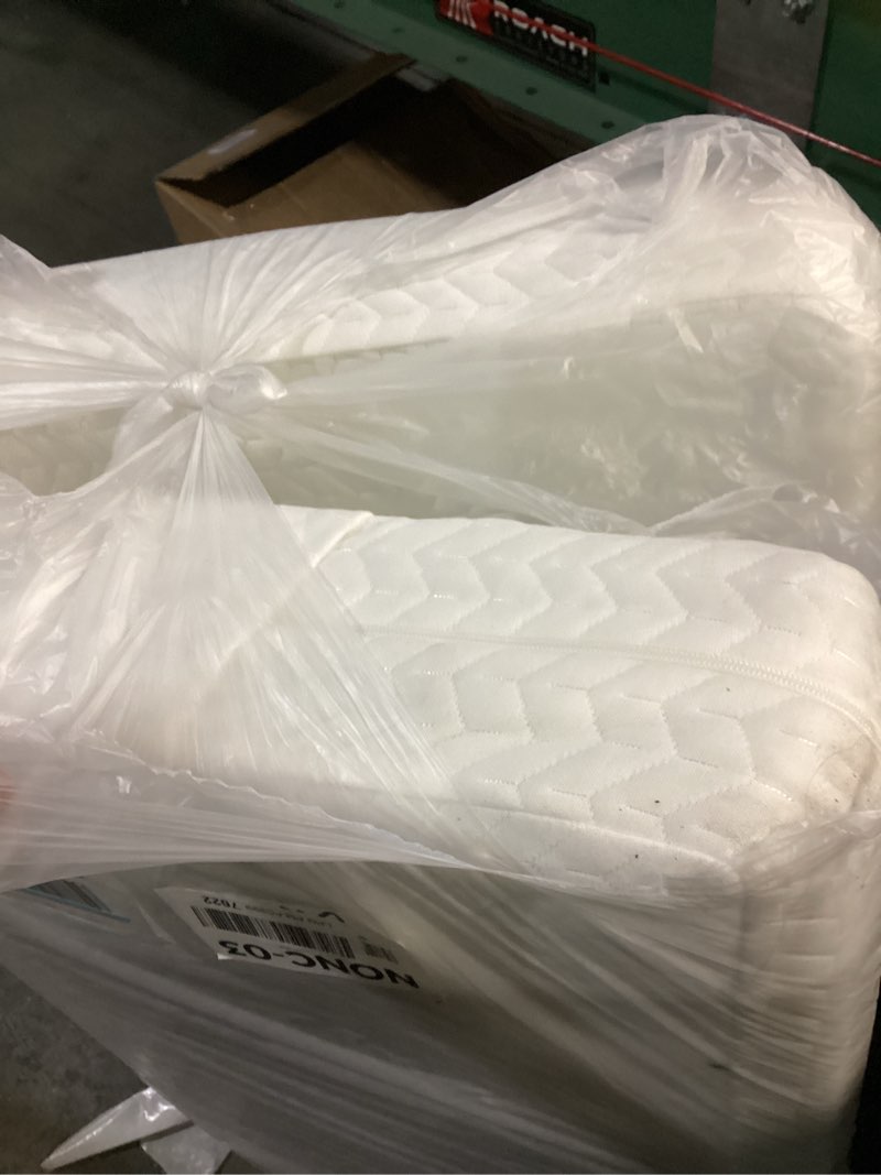 Condition photo showing As Is for Dream On Me Baby Zzz 5” Full-Size Crib & Toddler Bed Mattress in a Box – GREENGUARD Gold & JPMA Certified, Breathable, Water-Resistant, Machine Washable Cover, Fits Full Size Baby Cribs & Toddler Beds Baby Zzz Mattress