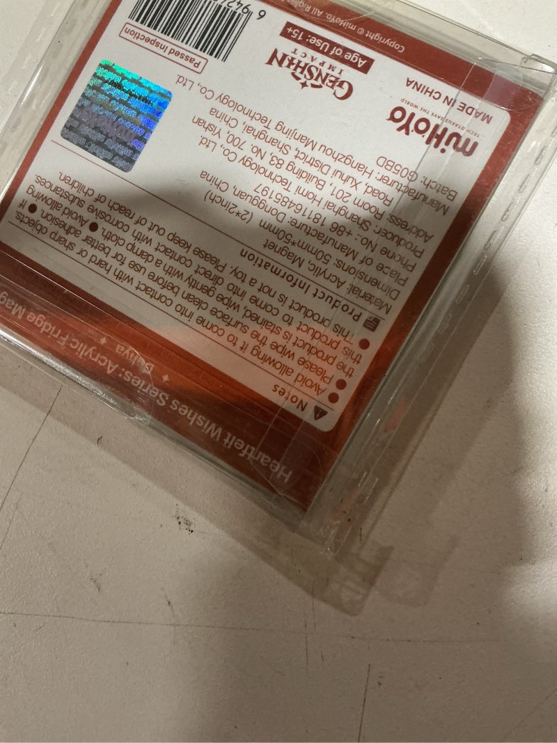 Condition photo showing Good Condition for Genshin Impact Heartfelt Wishes Series Acrylic Fridge Magnet - Dehya