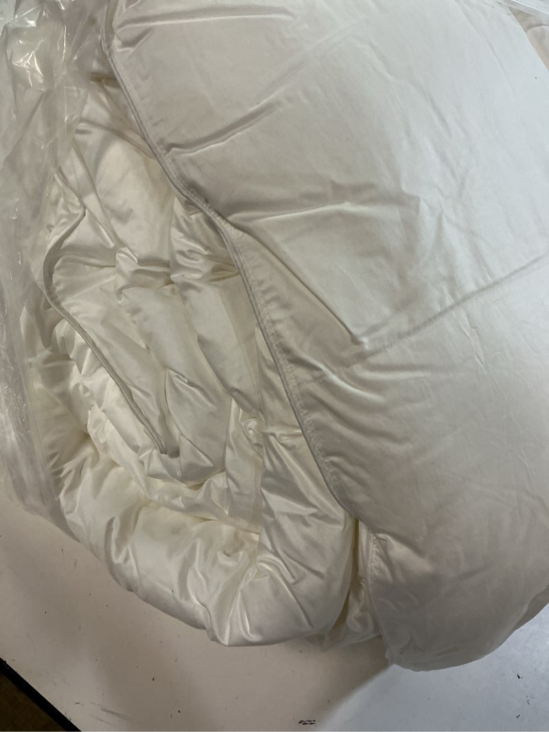 Condition photo showing Good Condition for ultra-warm premium down alternative comforter, full/queen, white