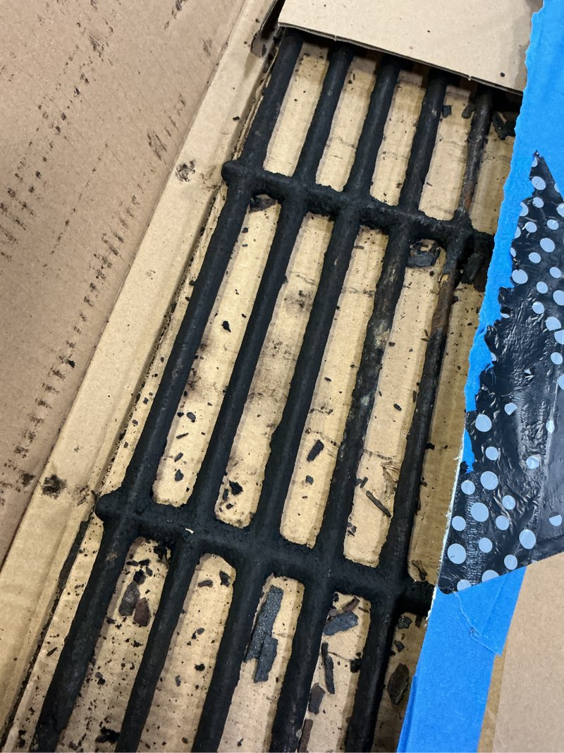 Condition photo showing As Is for 463625219 grates replacement parts for charbroil 463625217 grill replacement parts 463673519 charbroil performance 2 burner gas grill parts grates g470-0002-w1 g470-0003-w1 cooking grates 18 inch 18” x 15 3/4” in total