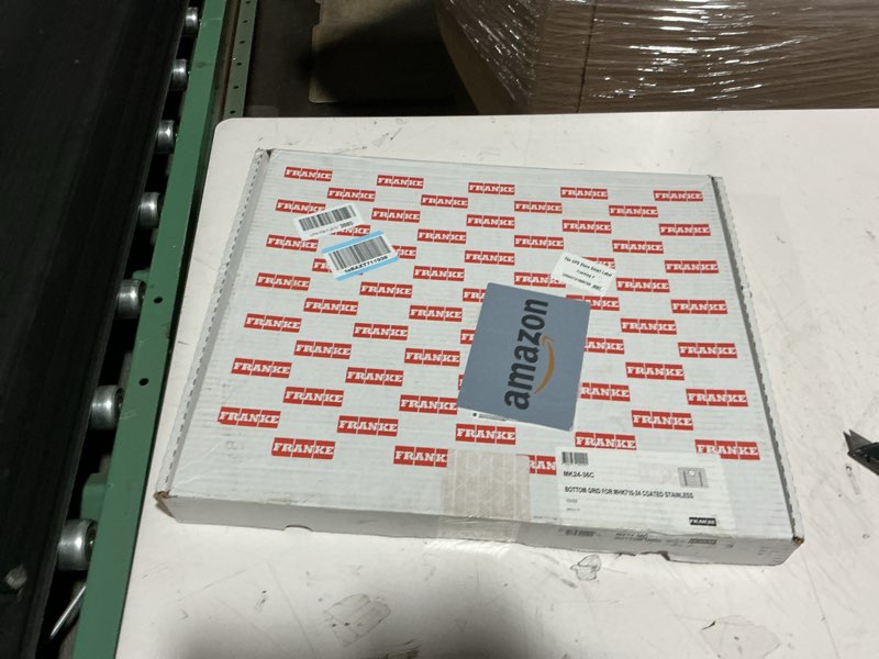 Condition photo showing New/Like New for franke mk24-36c manor house bottom sink grid for mhk110-24, coated stainless steel
