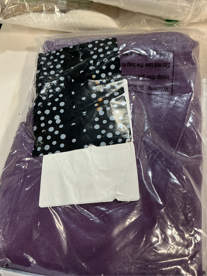 Condition photo showing New/Like New for yakamok blackout curtains room darkening thermal insulated grommet top window curtains for living room, 38 x 72 inch, purple, set of 2 38"w x 72"l (pack of 2) purple