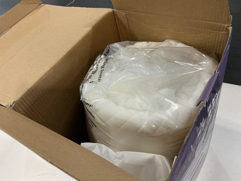 Condition photo showing Good Condition for xetradesign bed wedge pillow for headboard gap up to 7", triangle gap filler for bed, mattress wedge gap filler, headboard space filler, corner pillow, white king 76" white king 76''