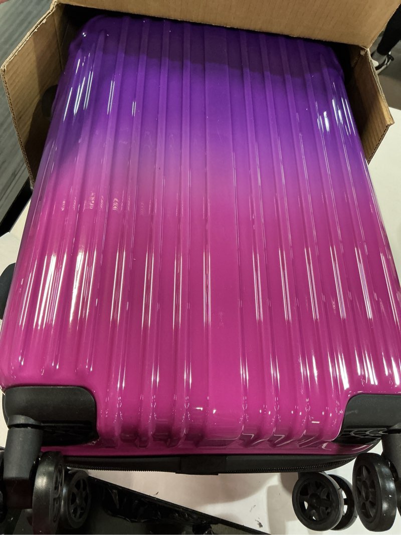 Condition photo showing Good Condition for carry on luggage - airline approved suitcases with spinner wheels, built-in tsa lock?hard shell expandable suitcases magic s(20in_carry on)