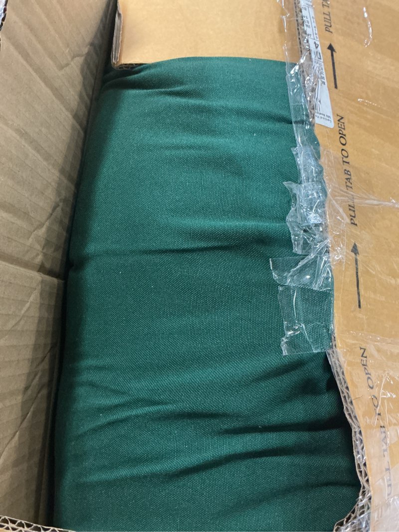 Condition photo showing Good Condition for blazing needles double-corded solid twill bolster pillows with inserts (set of 2), 20" x 8", forest green