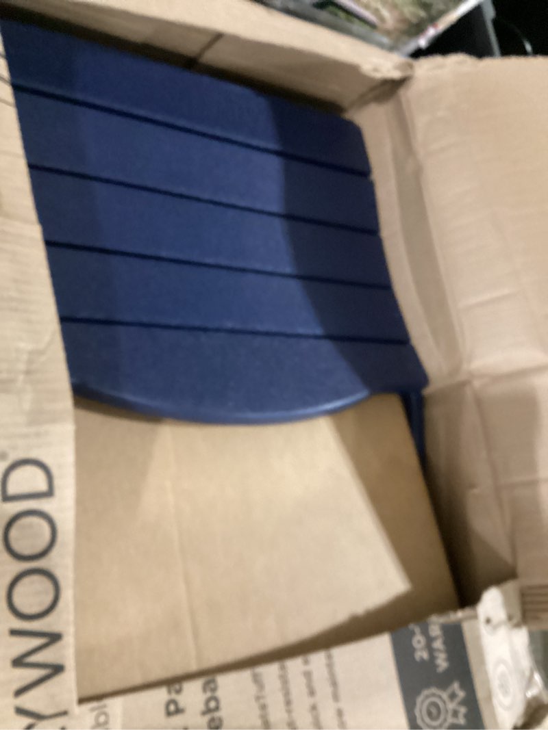 Condition photo showing As Is for grant park traditional curveback adirondack chair in navy