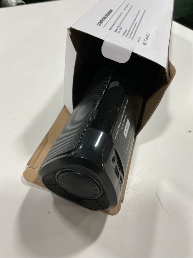 Condition photo showing Good Condition for Computer Speakers for Desktop PC, HiFi Stereo Poratble 5.3 Bluetooth Computer Speakers, Computer Sound bar, 3.5mm Aux-in Pc Soundbar with Deep Impactful Bass, Gaming Speakers for PC,Laptop,Tablet