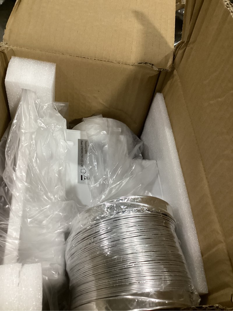 Condition photo showing Good Condition for 9.8" Panel Bathroom Exhaust Fan with Light, Bathroom Ventilation Fan with 12W 6500K LED Light, 120 CFM 1.0 Sones Low Noise, 4 Inch Duct Quiet Square Fan for Home Bath Restroom Hotel Office 9.8 inch Panel