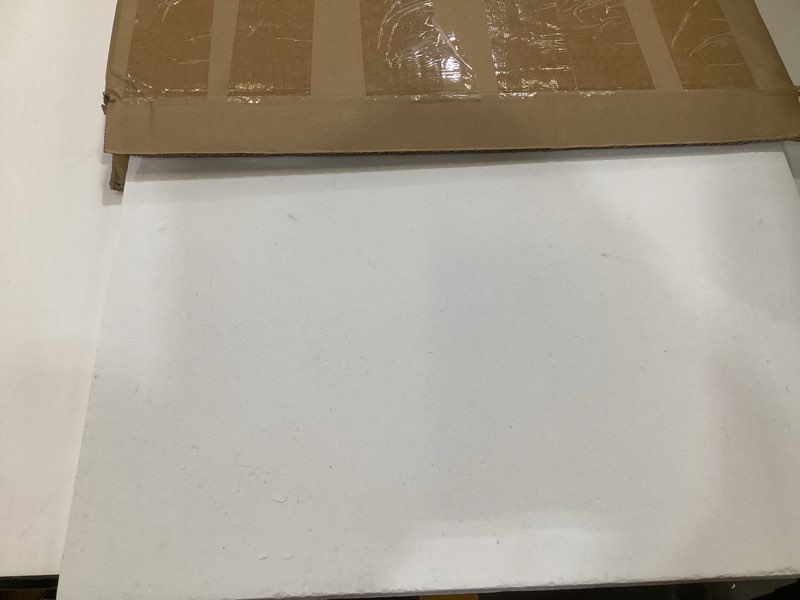 Condition photo showing As Is for maasechs ceramic fiber insulation board 0.47 x 18 x 24 inch 2300f ceramic white thermal insulation board for wood stoves fireplaces furnaces forges kilns pizza ovens