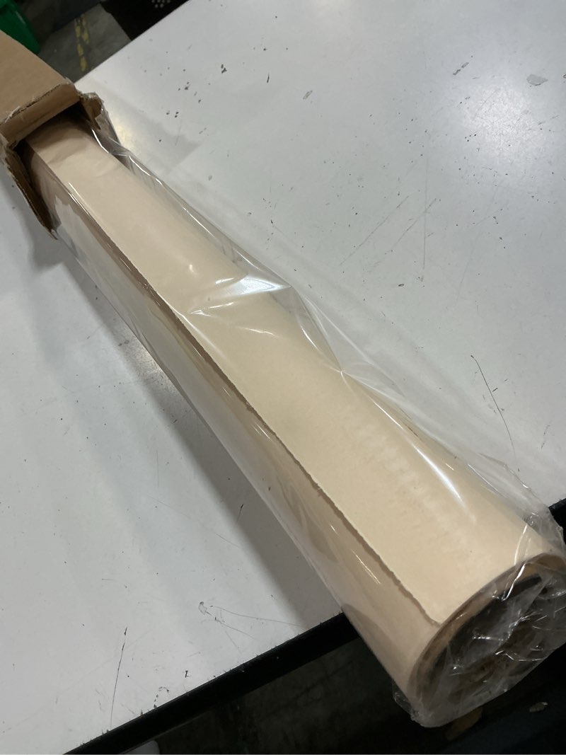Condition photo showing As Is for huamei seamless photography background paper, beige photo backdrop paper roll for photoshoot, video and streaming 53-inches wide x 16-feet, (4.4x16 feet, #33 ivorine) 4.4 ft x 16 ft ivorine