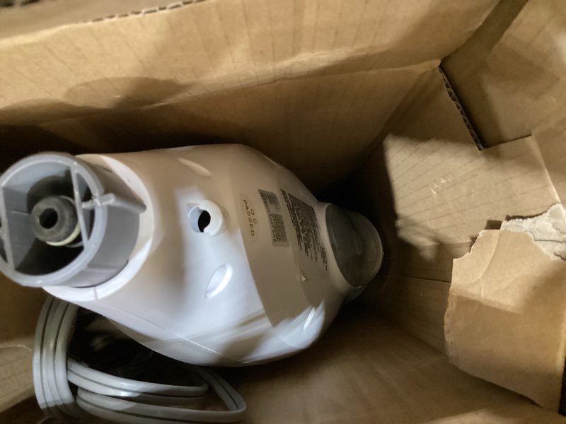 Condition photo showing As Is for shark® professional steam pocket® mop with swivel steering, 2 washable double-sided pads, steam sanitization, lightweight, steam cleaner for sealed hard floors, marble, stone & laminate, grey, s3601