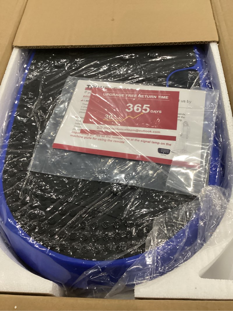 Condition photo showing New/Like New for vibration plate exercise machine, vibrating fitness platform for lymphatic drainage, full body shaker workout equipment, bluetooth power shaping vibrate plate, board sport for home exercise gym