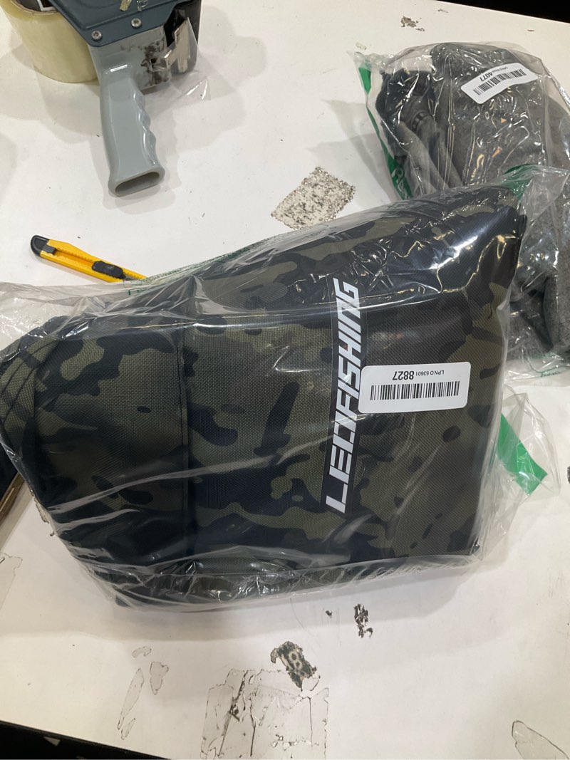 Condition photo showing New/Like New for leofishing portable folding fishing pole bag 3.94ft/4.59ft/5.25ft fishing rod and reel protective case fishing tackle storage bags carry organizer outdoor for fishing 3 size big(160cm/5.25ft)