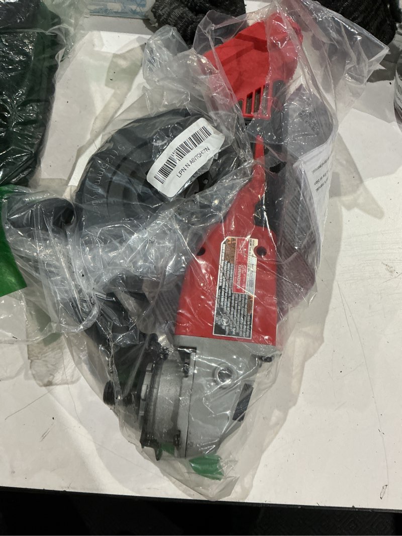 Condition photo showing As Is for milwaukee 18-volt lithium-lon brushless cordless hammer drill and circular saw