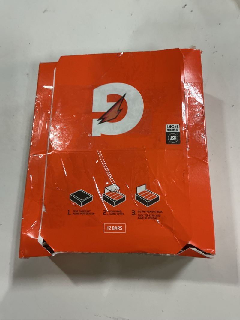 Condition photo showing New/Like New for  Jun 01 26 Gatorade Whey Protein Bars, Cookies & Crème, 2.8 oz bars (Pack of 12, 20g of protein per bar)