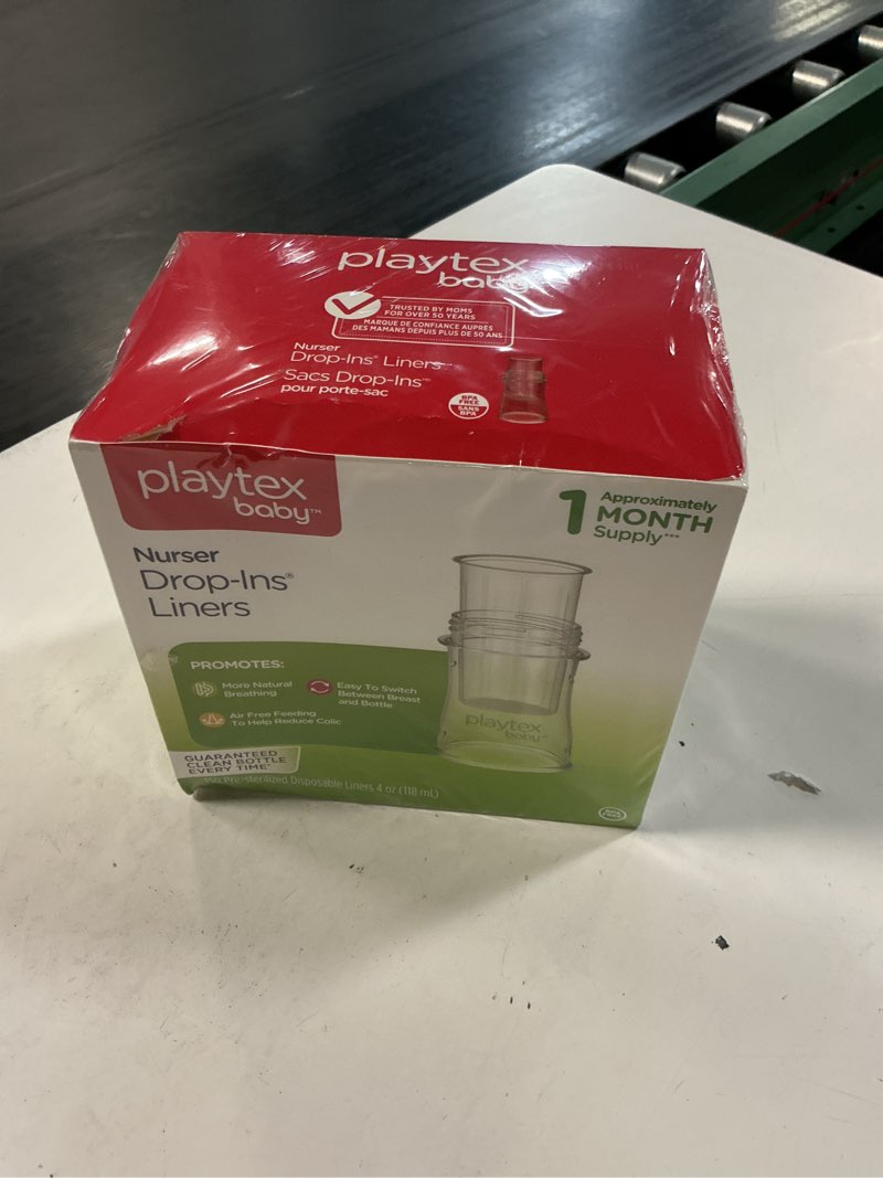 Condition photo showing New/Like New for playtex baby drop-ins liners 4 oz 150 count