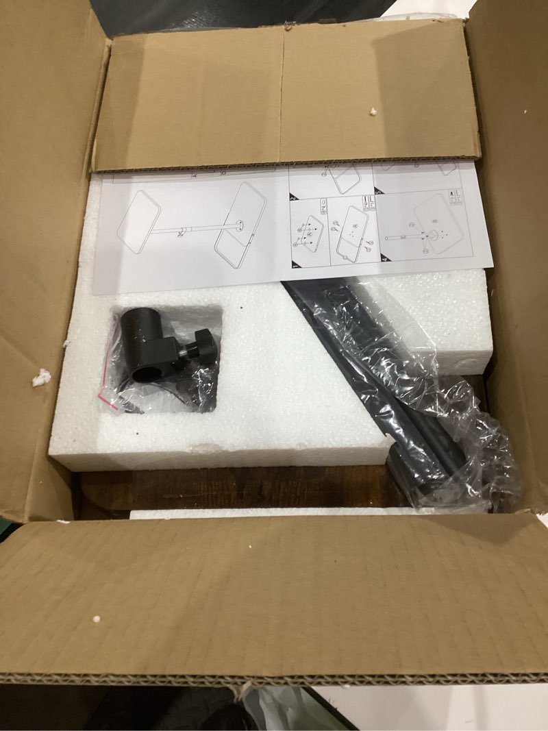 Condition photo showing Good Condition for TV Tray Table for Couch - Adjustable Height & 360°Swivel Panel Design?Larger Metal and Wooden Base to Prevent Slipping?Sofa Armrest Tray Table for Eating Laptop Couch Bed Dinner or Small Space Standard 1 Pack Brown