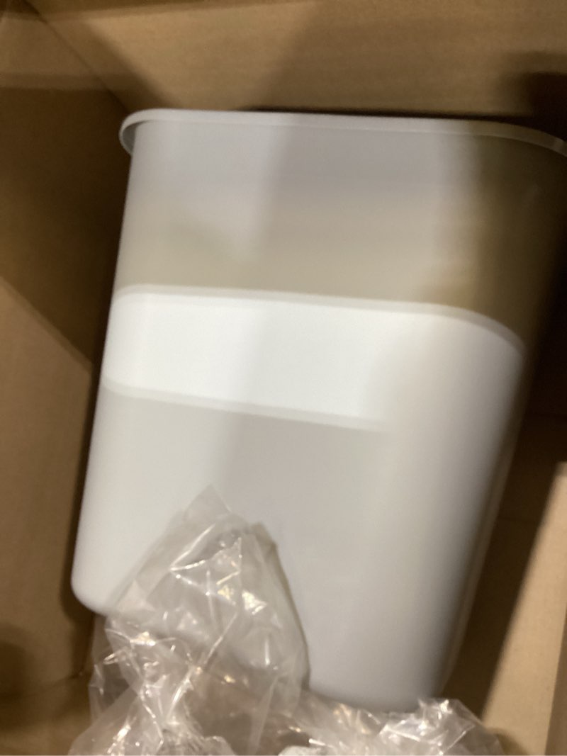 Condition photo showing New/Like New for rectangular wastebasket,gray
