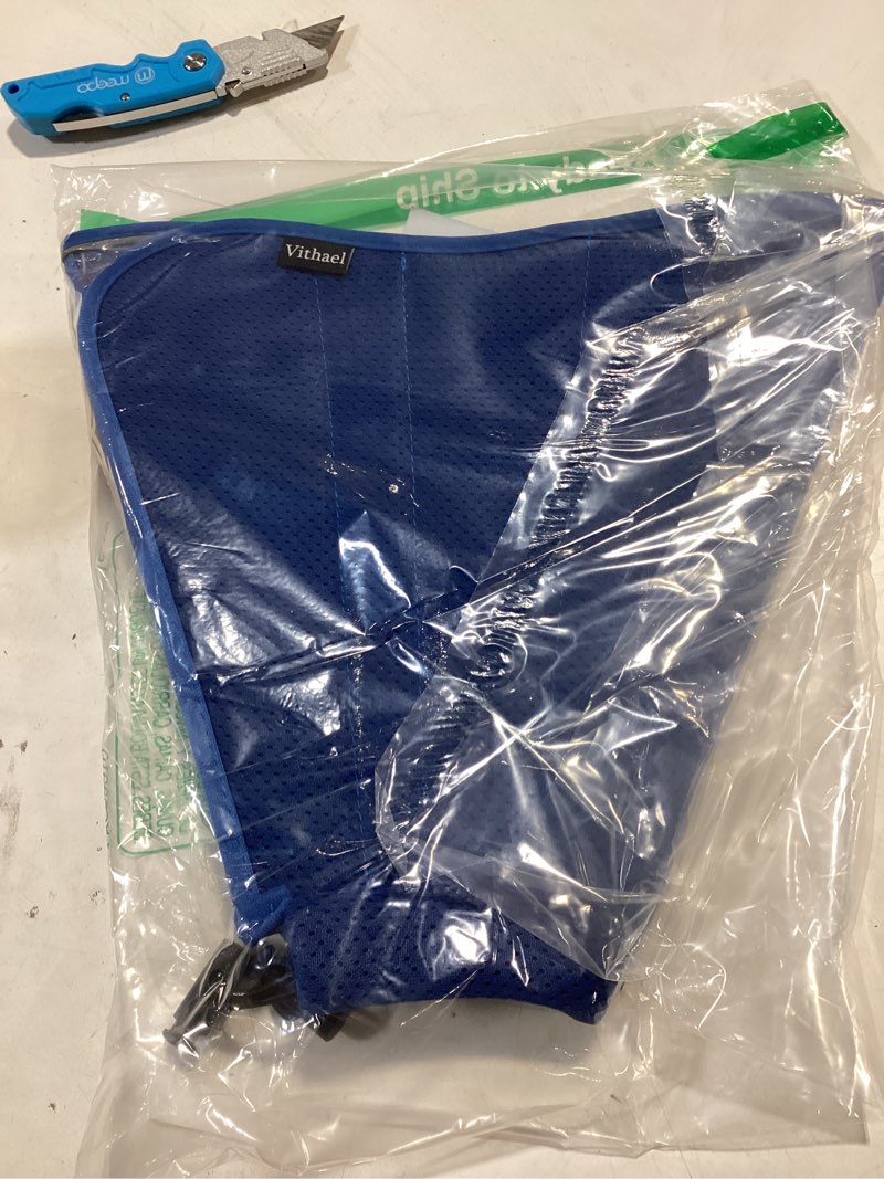 Condition photo showing Good Condition for upgraded dog cone collar for large medium dogs, soft dog cone with double-layer design, adjustable pet recovery collar for dogs after surgery, elizabethan collar (l, blue) l (neck: 15.4-17.3") blue