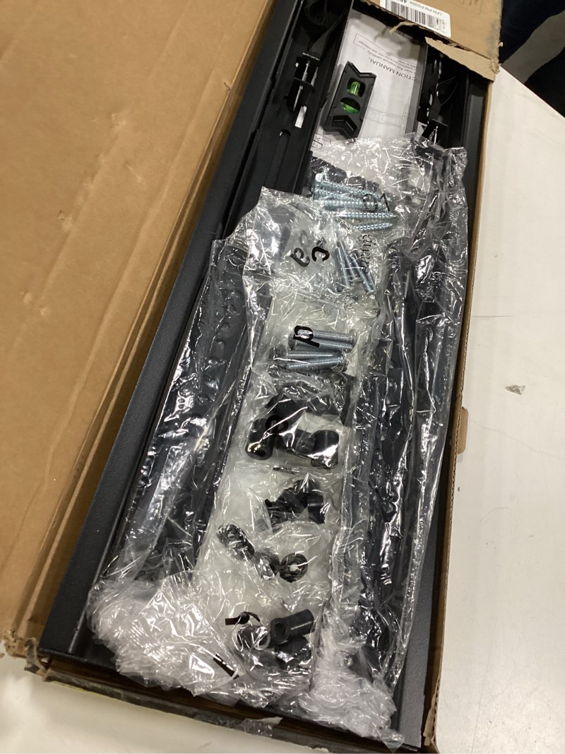 Condition photo showing As Is for 85 86 98 100 inch Heavy Duty TV Wall Mount for 55-120 inch Large TVs up to 220 LBS & 900x600mm Vesa, Ultra Slim Fixed TV Mount, Low-Profile TVS Bracket, 16" 24" 32" Wood Stud, Fit Most 65+ 75+ 120 TVs Fix 55-120 inch