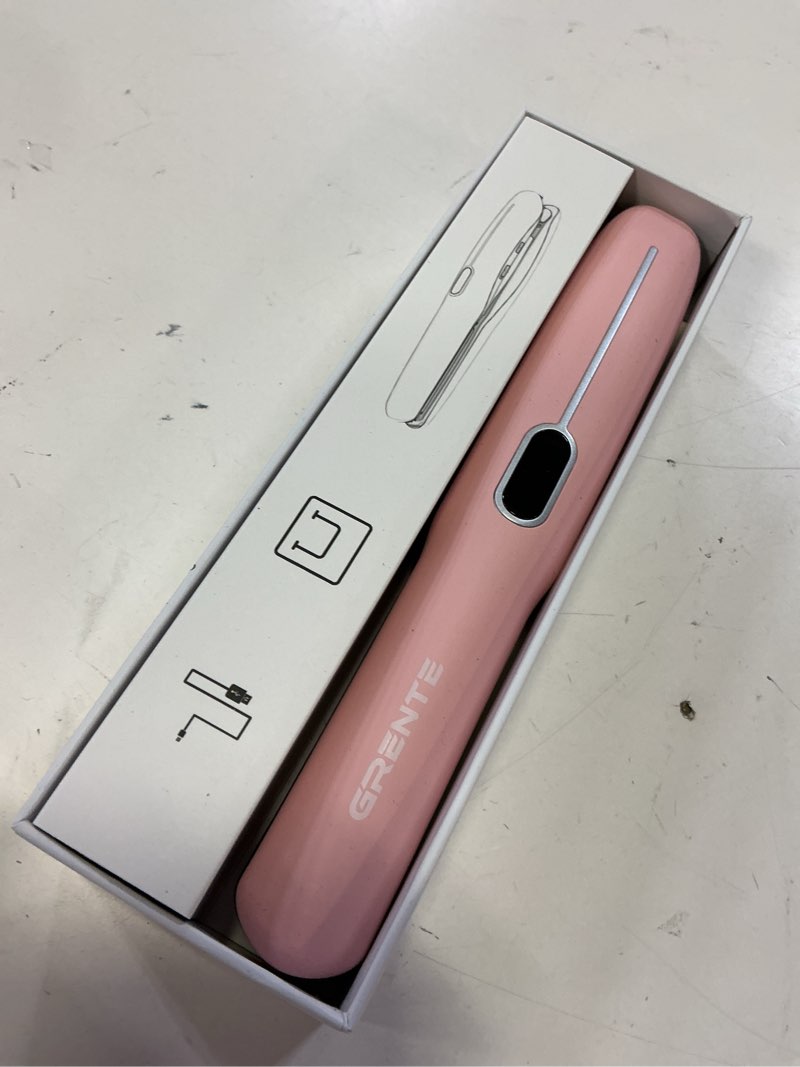 Condition photo showing Good Condition for cordless hair straightener and curler 2 in 1 portable flat iron wireless hair straightener for travel, usb-c rechargeable 4800 mah battery fast heating pink