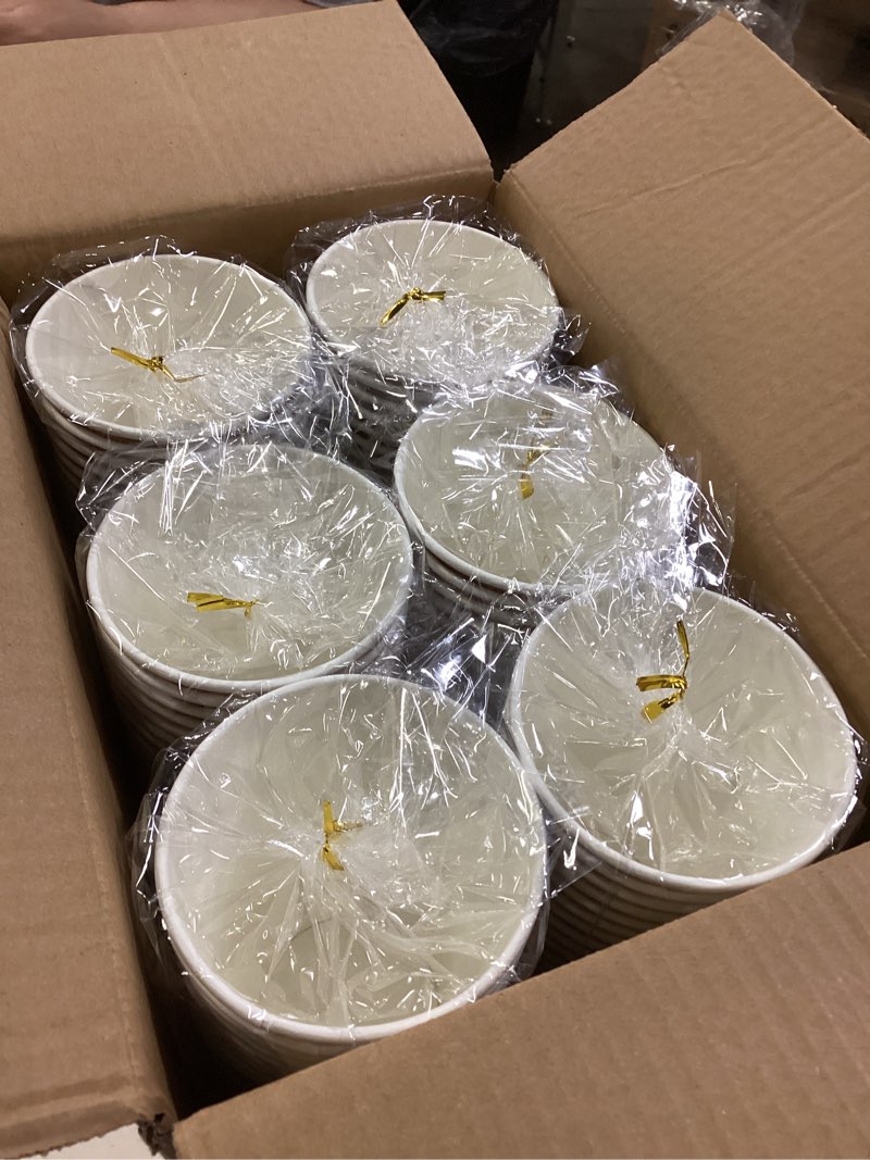 Condition photo showing New/Like New for clawsoff 180 pack 16 oz disposable paper coffee cups, hot/cold drinking cups, coffee, juice, retro design, leak-proof, party, picnic, events, travel, offices, shops 16oz-180