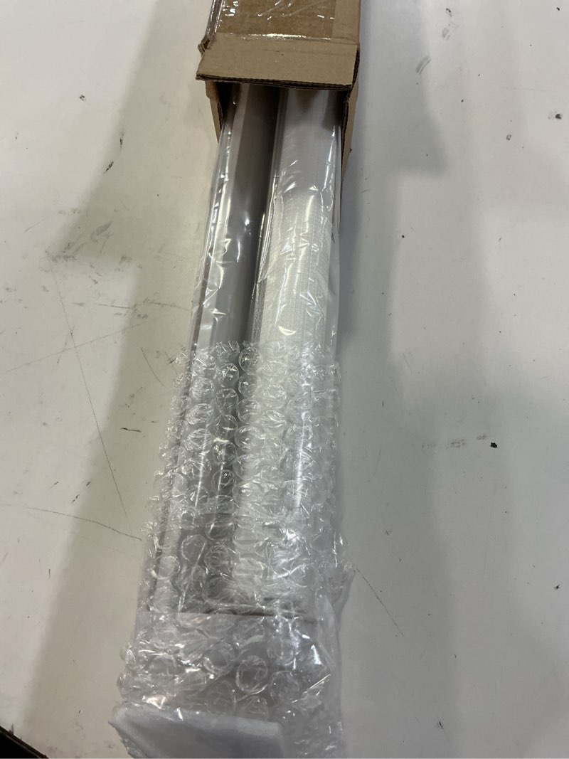 Condition photo showing Good Condition for lazblinds cordless french door blinds, no drill roll up zebra blinds for doors, light control day and night sheer shades for front door patio sidelight glass door, 26.8'' w x 40'' l, white white 26.8" w x 40" l(fabric: 25" x 40" )